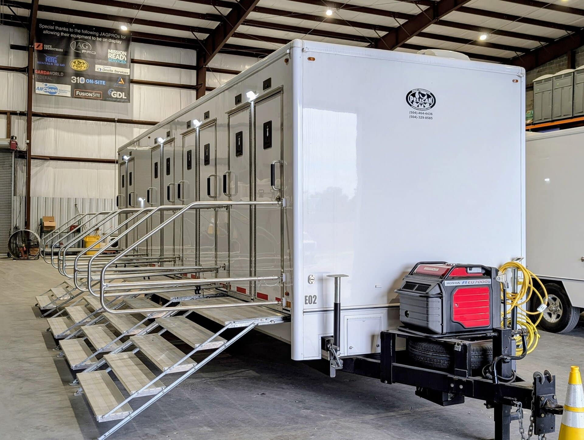 Eight Station Luxury Restroom Trailer Rental