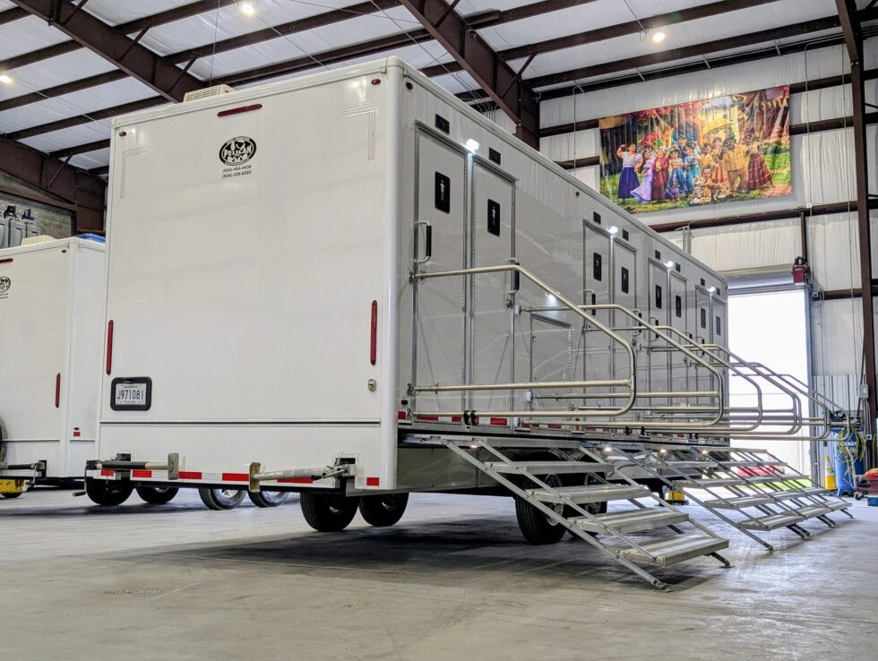 Eight Station Luxury Restroom Trailer Rental