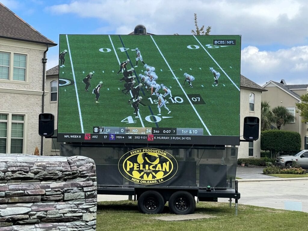 large LED screen for events