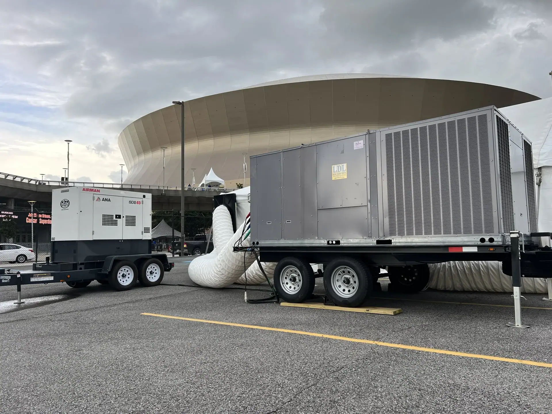 portable hvac rental unit for events