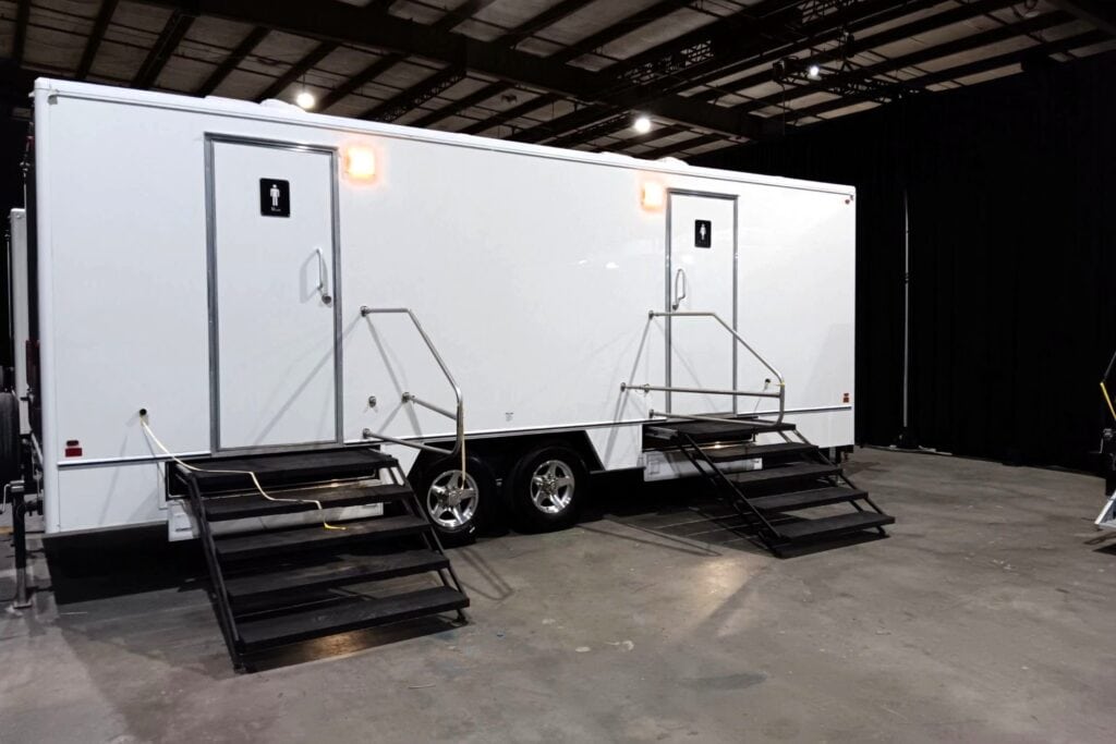 portable onsite restroom trailer