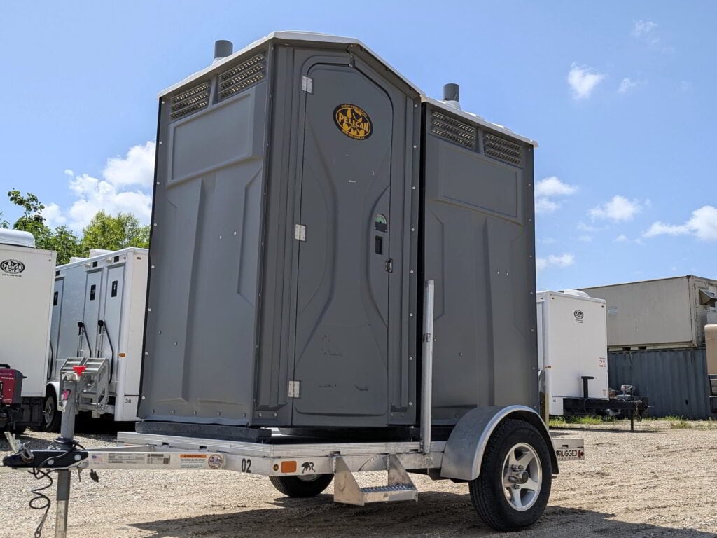 two portalets on a trailer